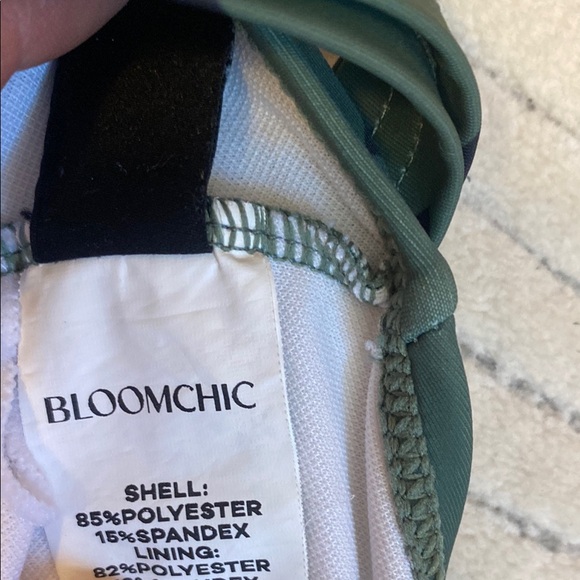 BLOOMCHIC Green and Black Patterned Swimsuit - Picture 6 of 9